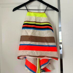 Milly Bright Striped Tank Top